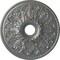 Ekena Millwork Ashley Ceiling Medallion (Fits Canopies up to 4 3/4"), 23 7/8"OD x 4"ID x 2 1/8"P, Silver CM23ASSLS - alternate 1